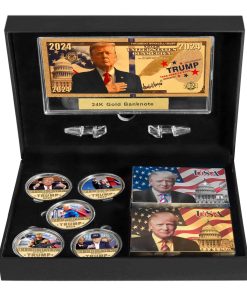 SW 5 PCS Moneda Conmemorativa Trump 2024, Juego de Cartas