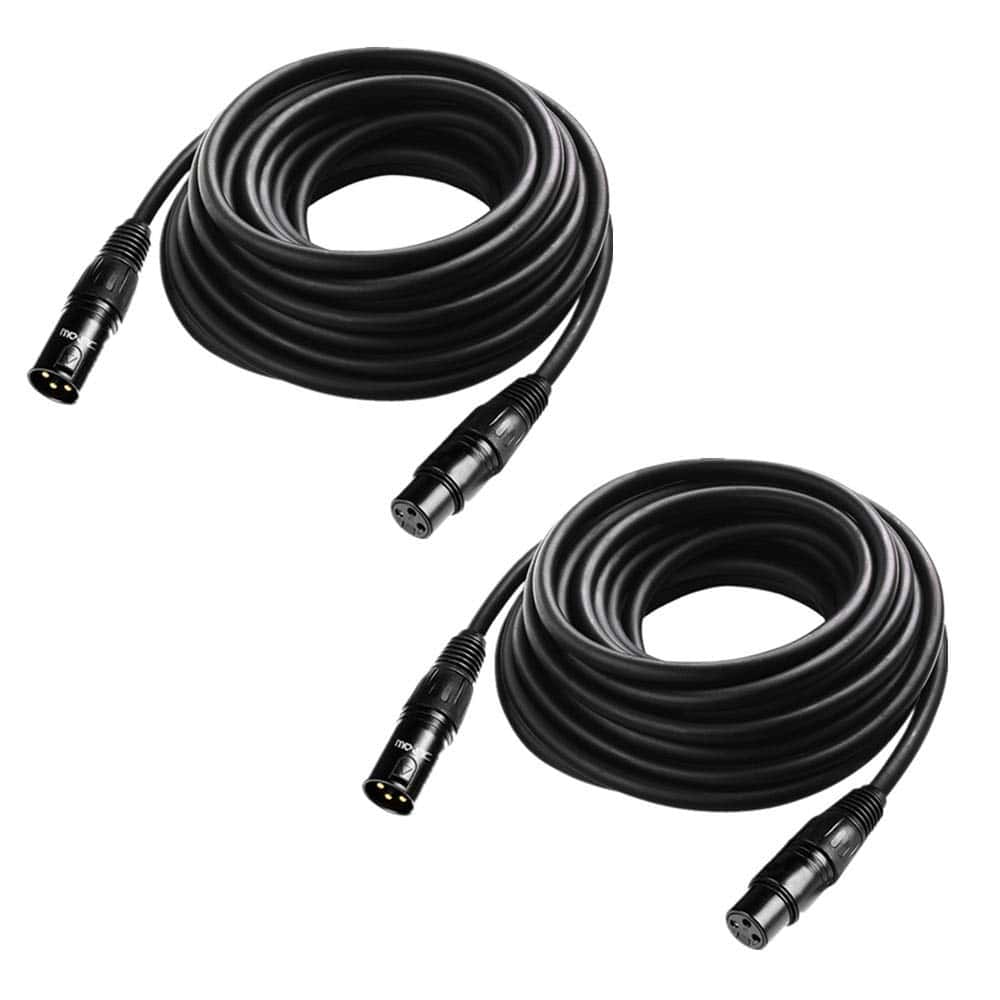 JLPOW 25 ft Cable DMX Flexible, Conector XLR de Señal de 3