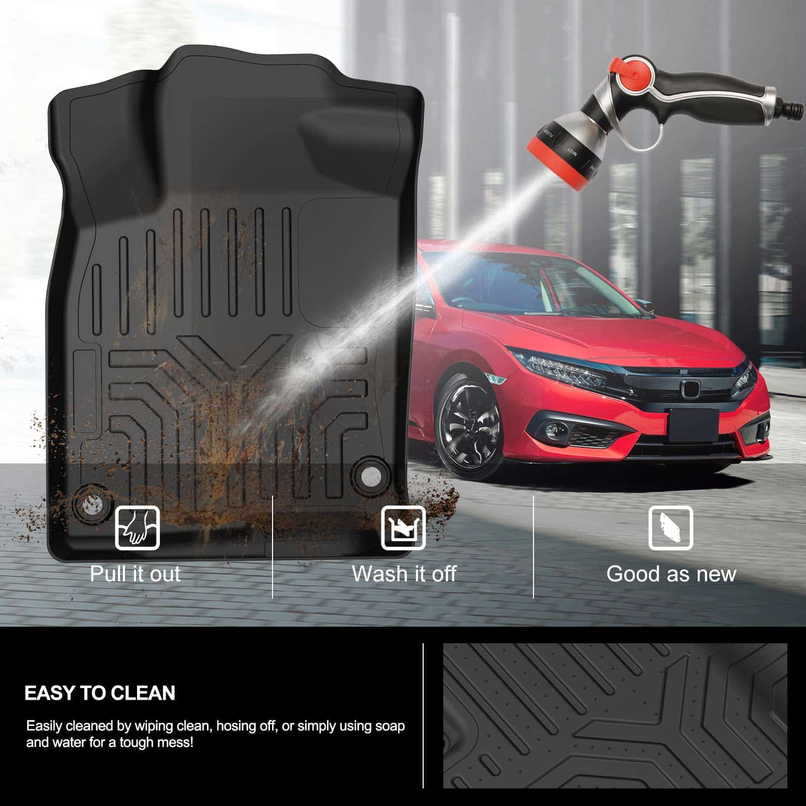 Tapetes KIWI MASTER Compatible con Honda Civic 2016-2021 - Imagen 8