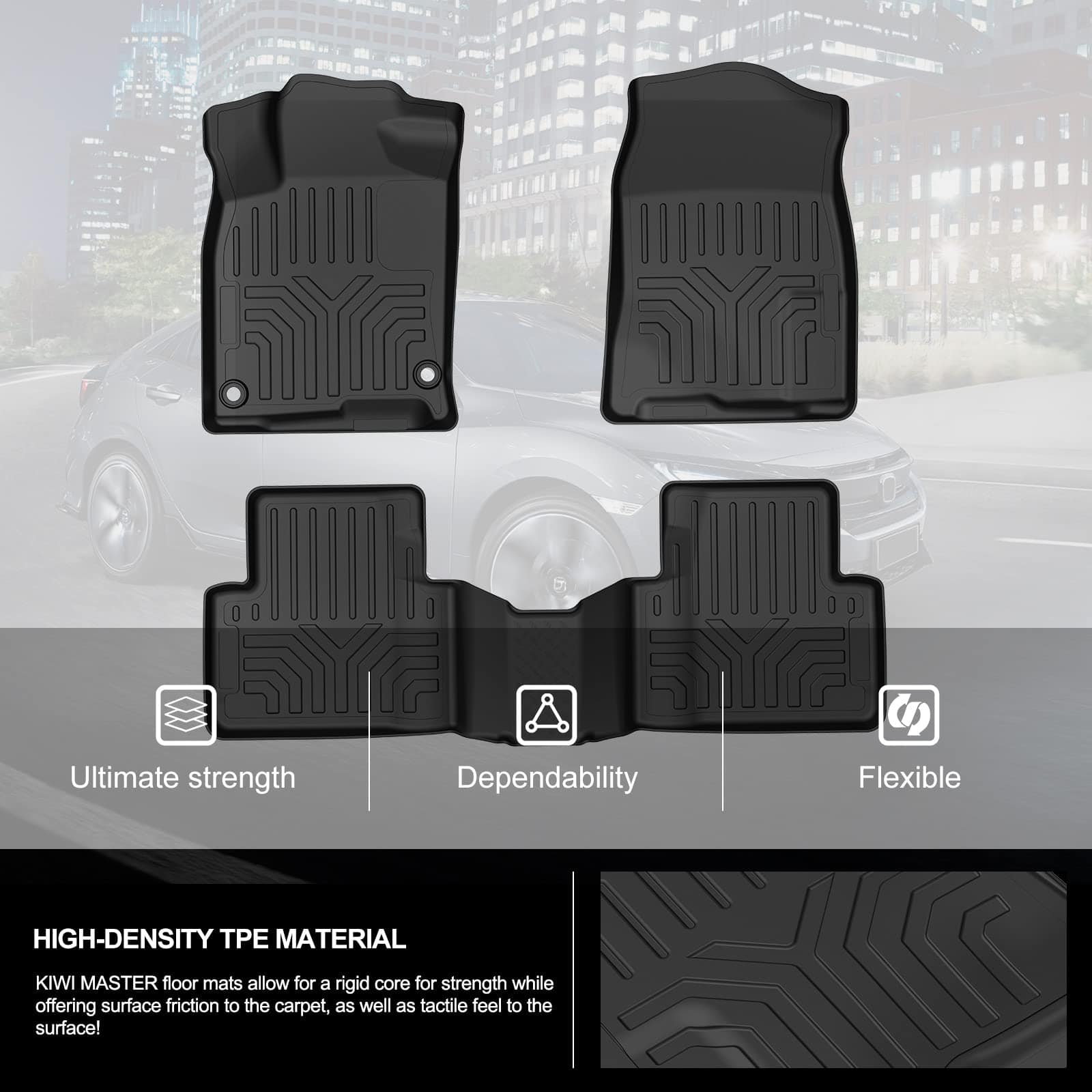 Tapetes KIWI MASTER Compatible con Honda Civic 2016-2021 - Imagen 7