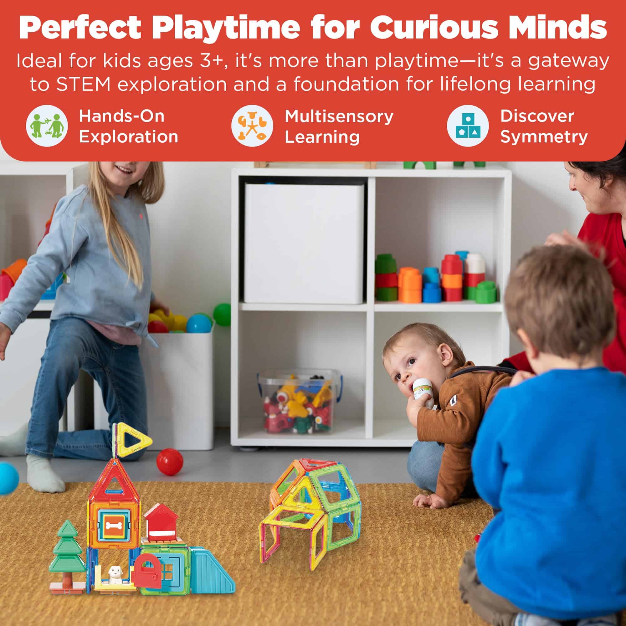 Set MAGFORMERS Milo's Mansion, Colores del Arco Iris, - Imagen 7