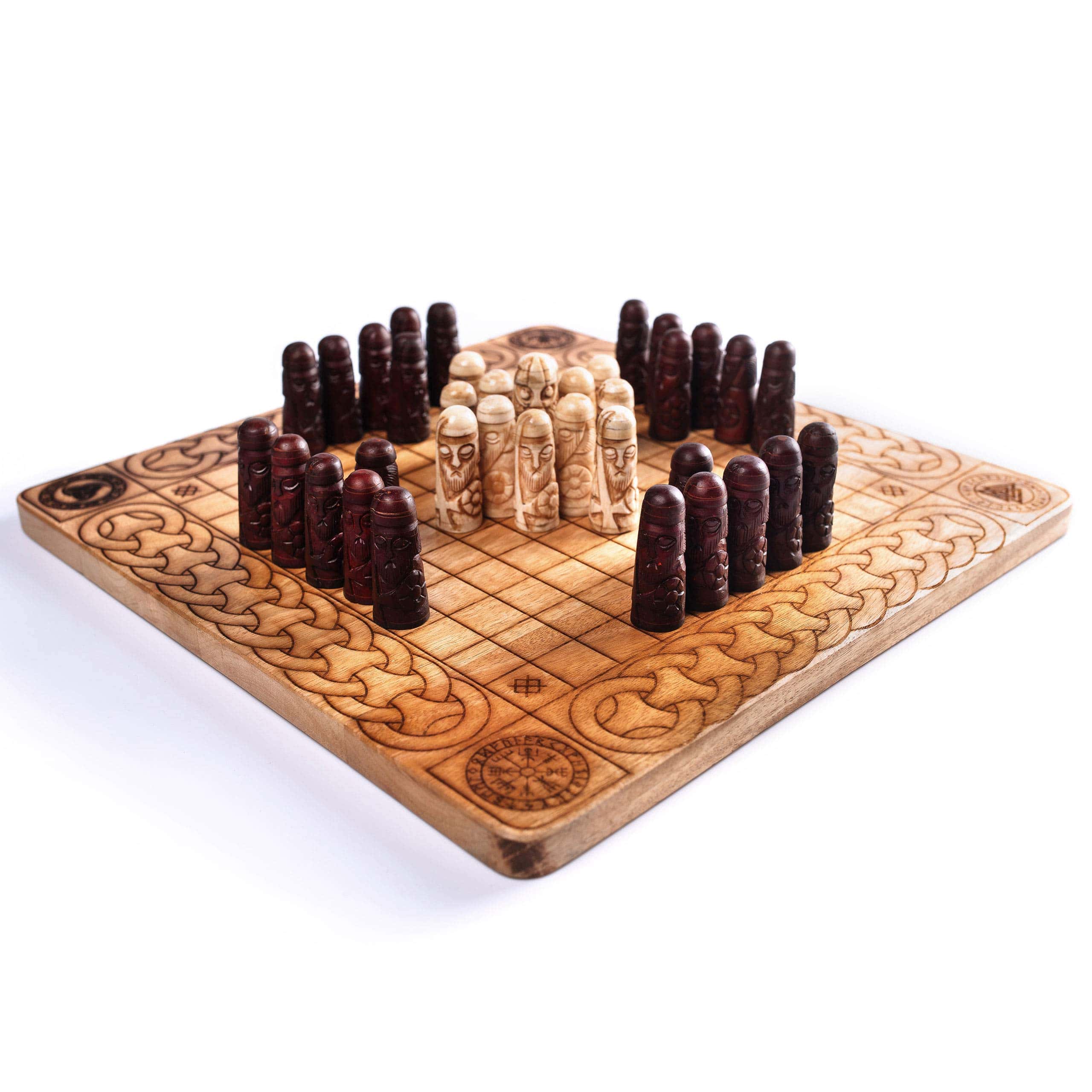 Juego de Hnefatafl Vikingo Hecho a Mano por Norse Tradesman