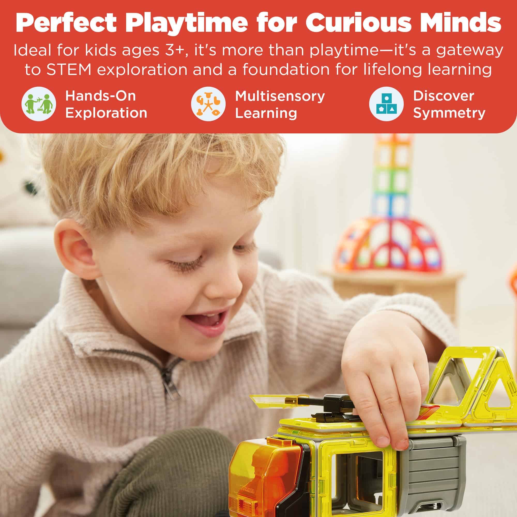 Set de Construcción Increíble Magformers 50 Piezas - - Imagen 6