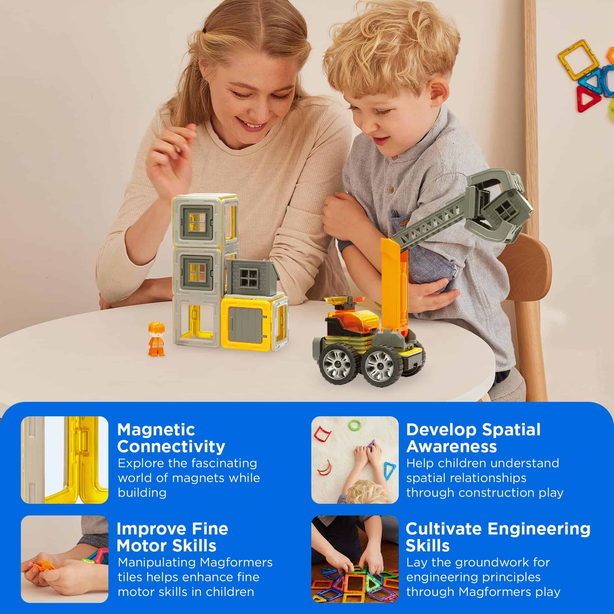 Set de Construcción Increíble Magformers 50 Piezas - - Imagen 4