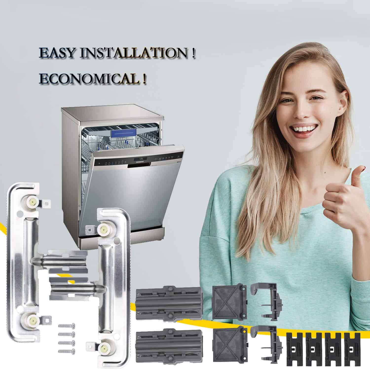 Kit de ajustador de rejilla superior para lavavajillas de - Imagen 8