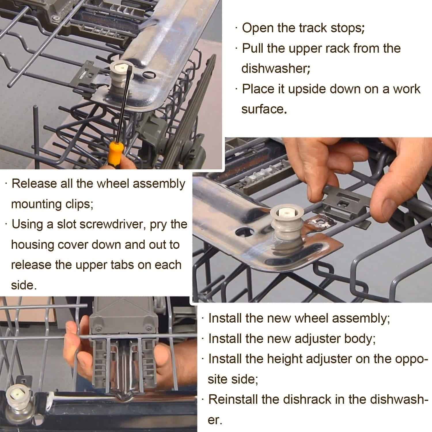 Kit de ajustador de rejilla superior para lavavajillas de - Imagen 6