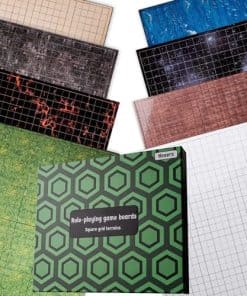 Tablero de Juego de Rol Hexers, Terrenos con Cuadrícula