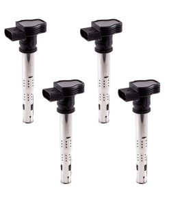 MAS Set de 4 Bobinas de Encendido Compatible con Audi