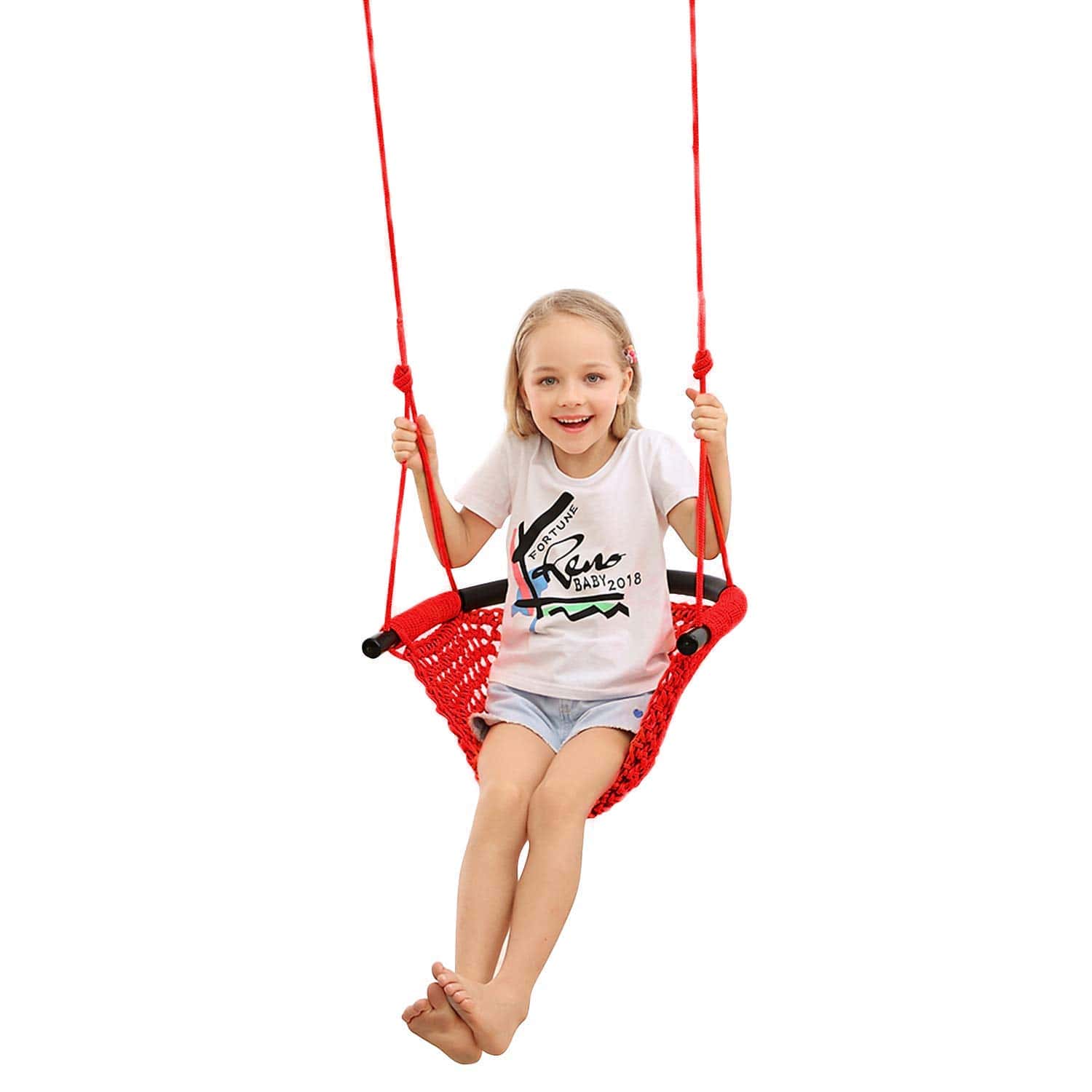 Asiento de Columpio para Niños con Cuerda Resistente para