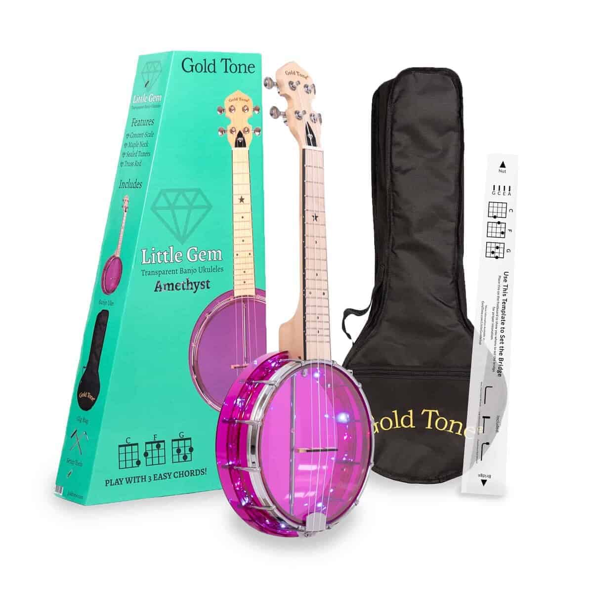 Gold Tone LGLT-A: Lightup Little Gem (Amatista):