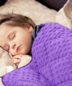 Manta con peso MAXTID violeta para niños 5lbs 36inx48in
