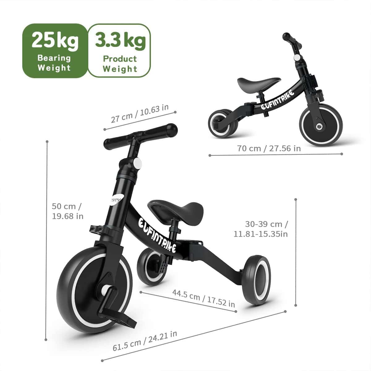 besrey Bicicleta para niños 5 en 1 para niños de 1 a 4 - Imagen 8