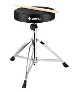 Set de banqueta de tambor Donner, asiento acolchado