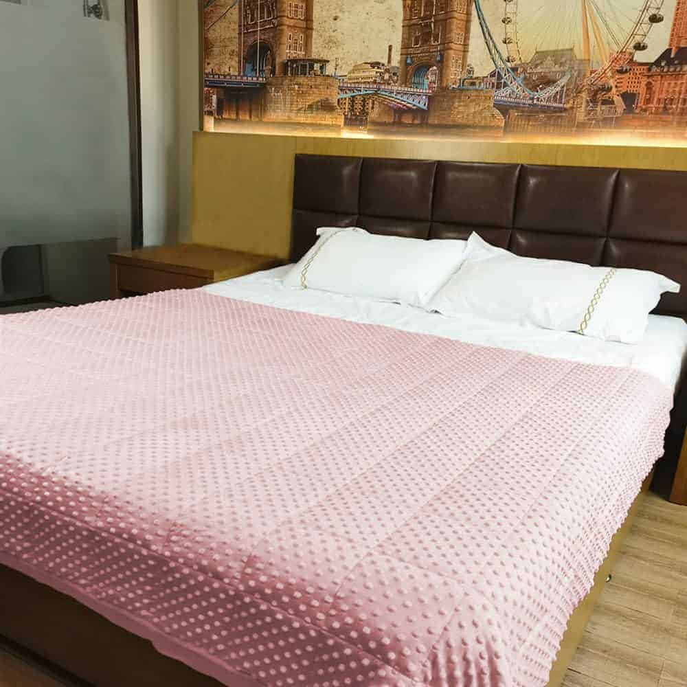 ALANSMA Manta Ponderada Reversible para Todas las -Rosa - Imagen 10