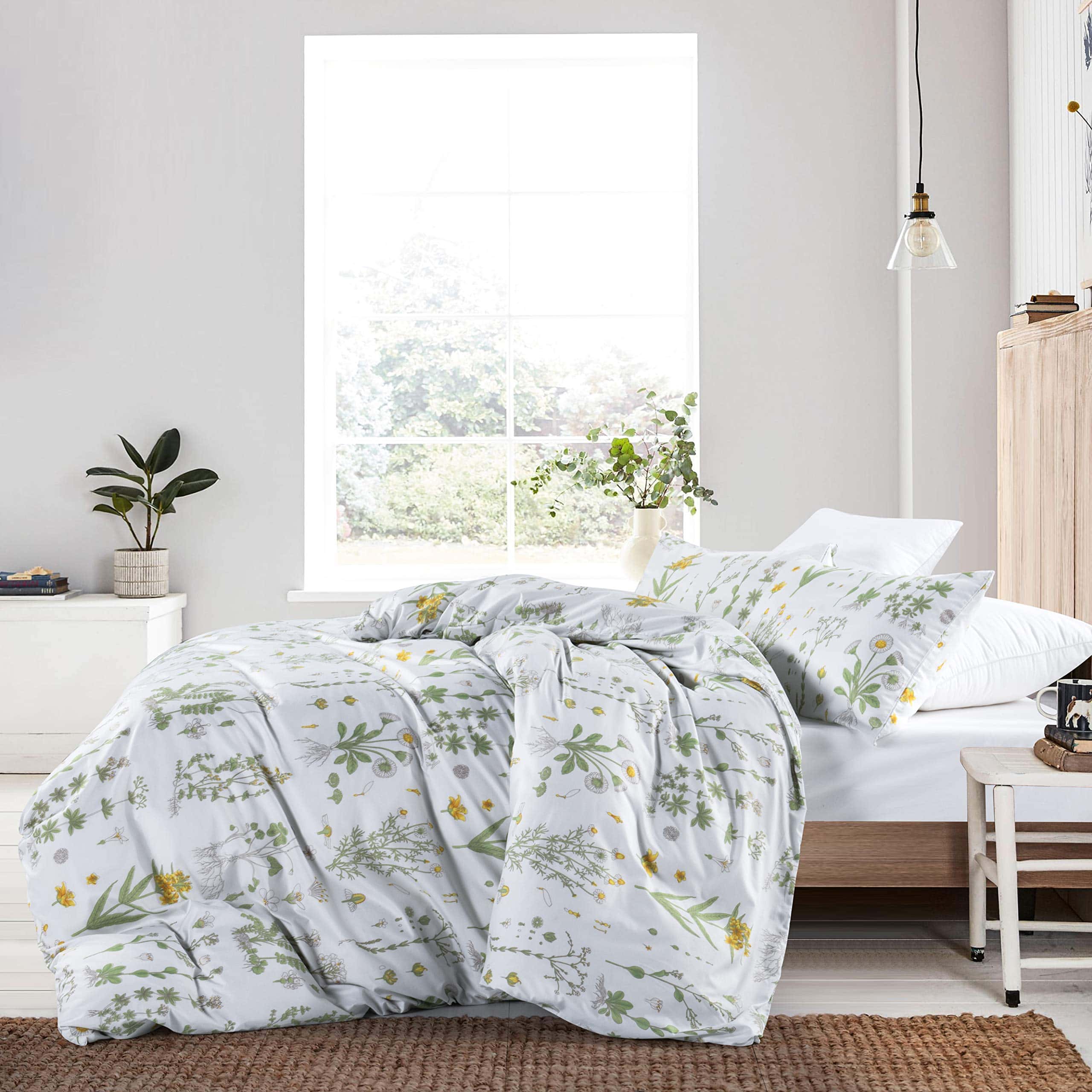 GETIANN Juego de Funda Nórdica Floral King Spring Plant - Imagen 3