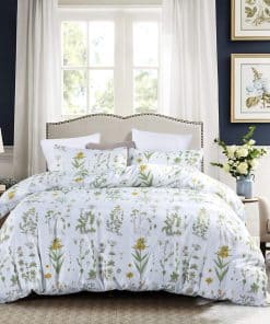 GETIANN Juego de Funda Nórdica Floral King Spring Plant