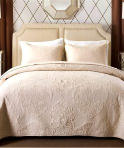 ABREEZE Juego de Colcha, Juego de Edredón de Algodón de 3