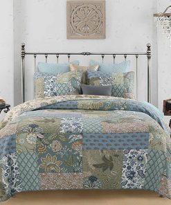 Colcha de Retazos Queen Size YAYIDAY - Colcha de Algodón