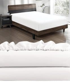 Juego de 2 sábanas ajustables gemelas XL de punto jersey