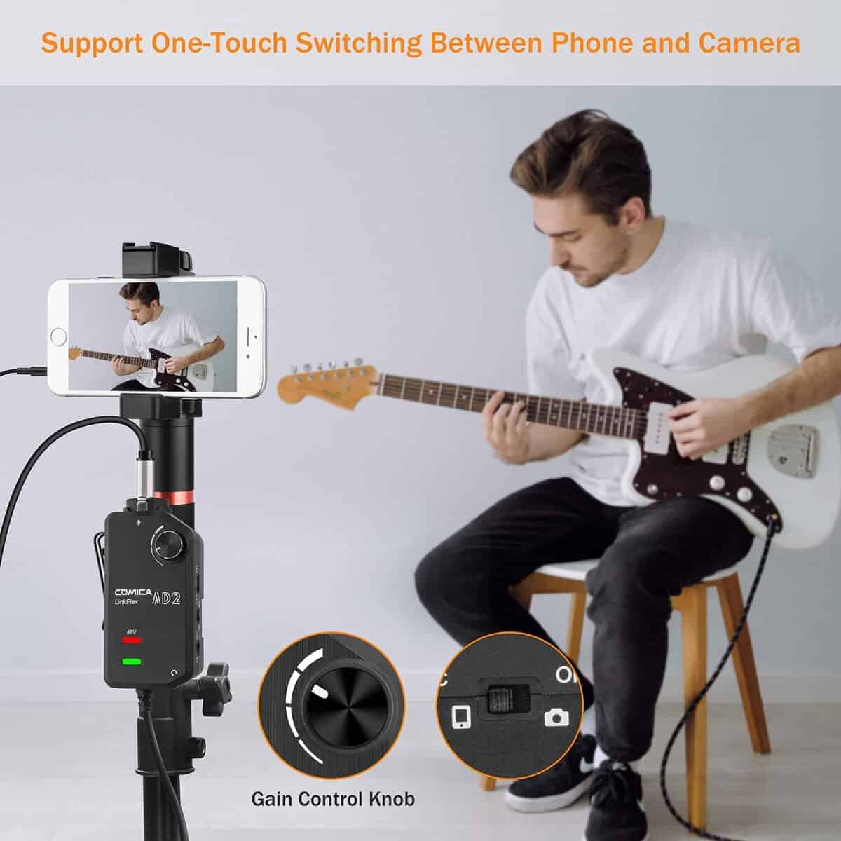 COMICA LINKFLEX AD2 Adaptador de previo de audio XLR/ - Imagen 6