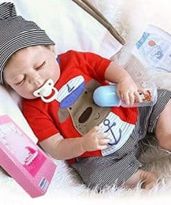 Muñeco de Bebé Reborn de Silicona Completo 45cm Realista