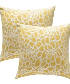 Funda de cojín cuadrada decorativa con diseño de flores en