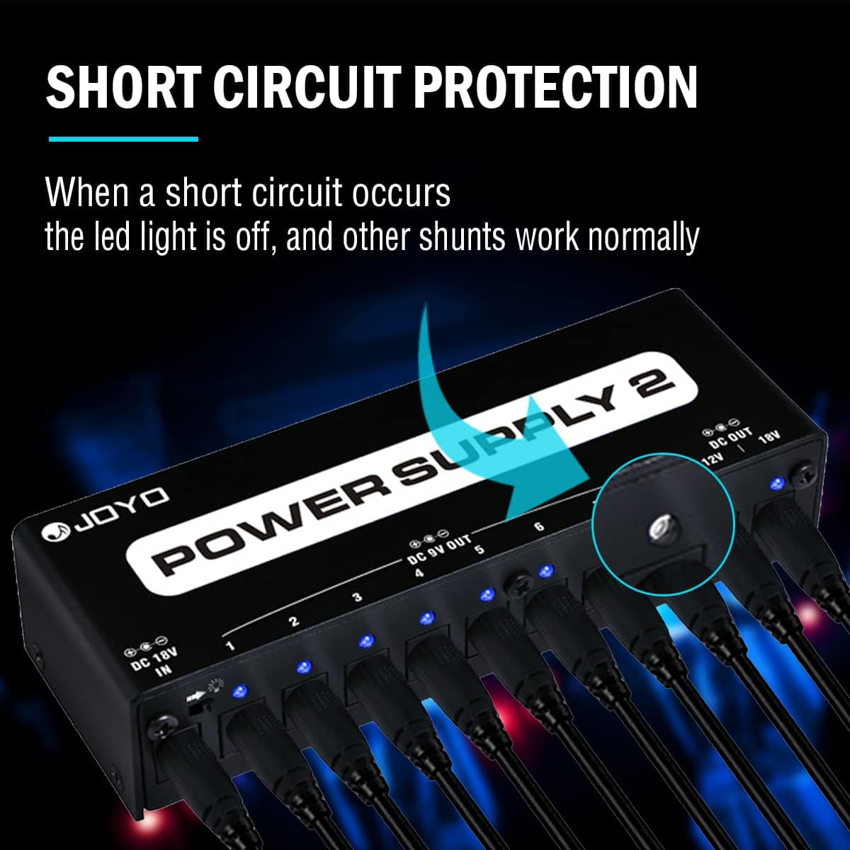 Fuente de Alimentación para Pedal de Guitarra JOYO con - Imagen 4