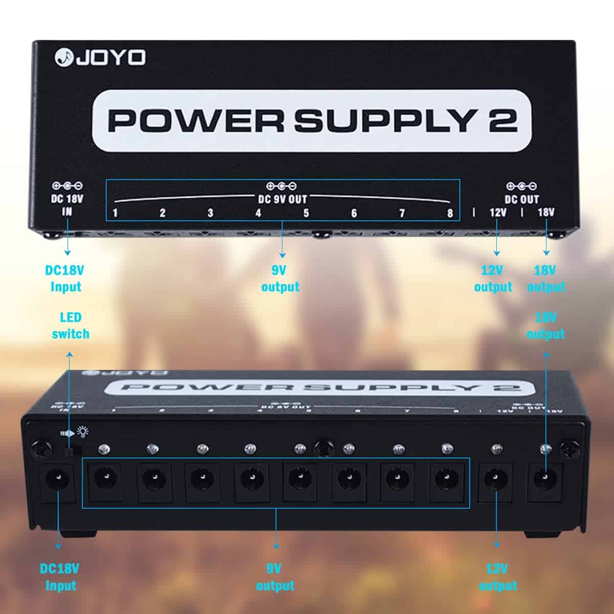 Fuente de Alimentación para Pedal de Guitarra JOYO con - Imagen 6