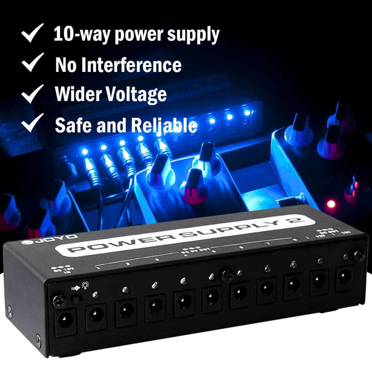 Fuente de Alimentación para Pedal de Guitarra JOYO con - Imagen 3