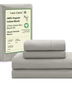 Juego de sábanas Queen Size de algodón orgánico Lane Linen,