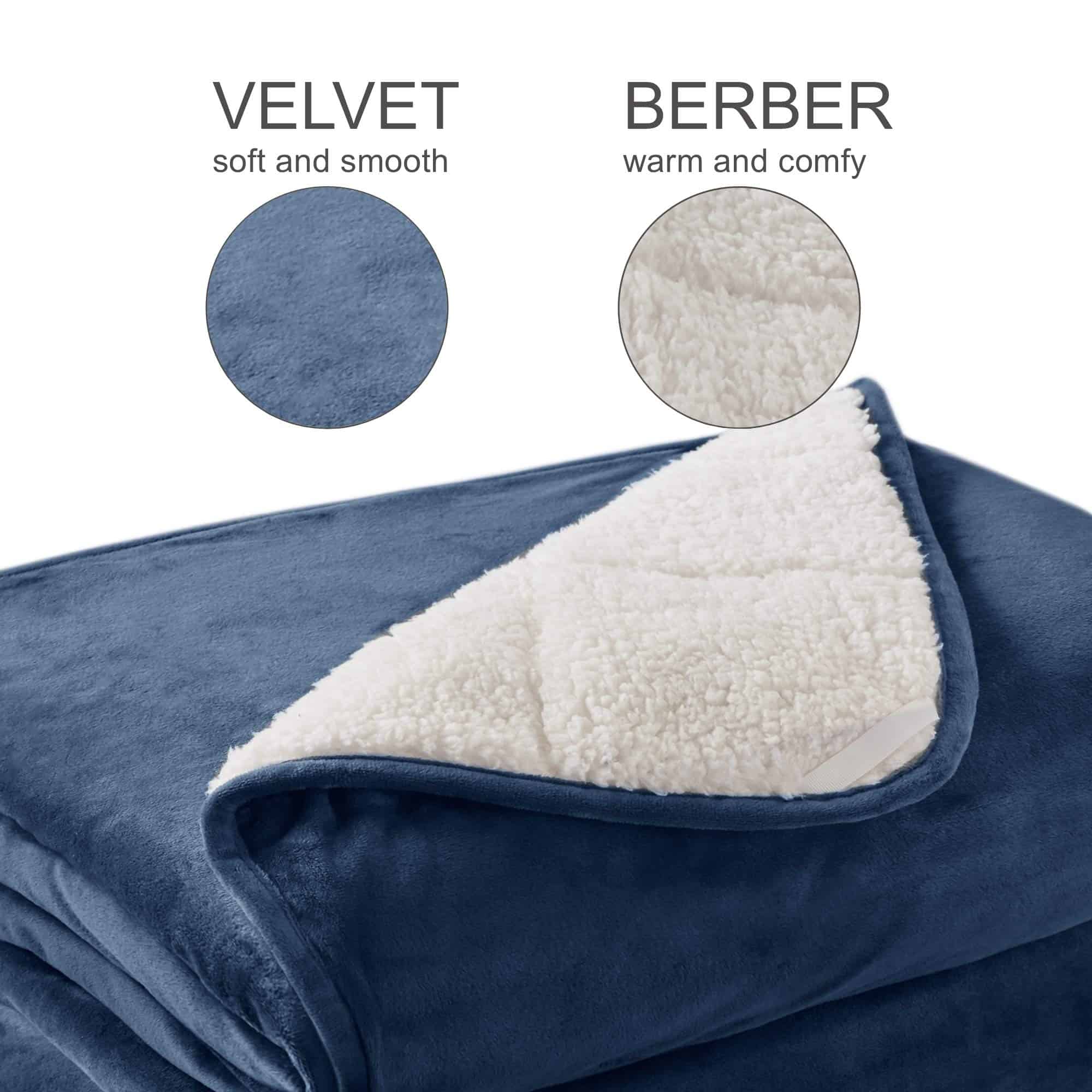 Weighted Blanket Full Size 20 Lbs for Adults, Soft Cozy - Imagen 7