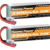 Batería Lipo 4S, 14.8v 3300mAh Paquete de Baterías Lipo 50C