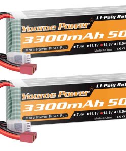 Batería Lipo 4S, 14.8v 3300mAh Paquete de Baterías Lipo 50C