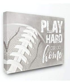 The Kids Room by Stupell Juega Duro O Vete A Casa Negro y