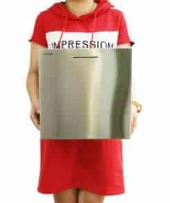 Hucha de Acero Inoxidable LUSEN, Caja Fuerte para Ahorro de
