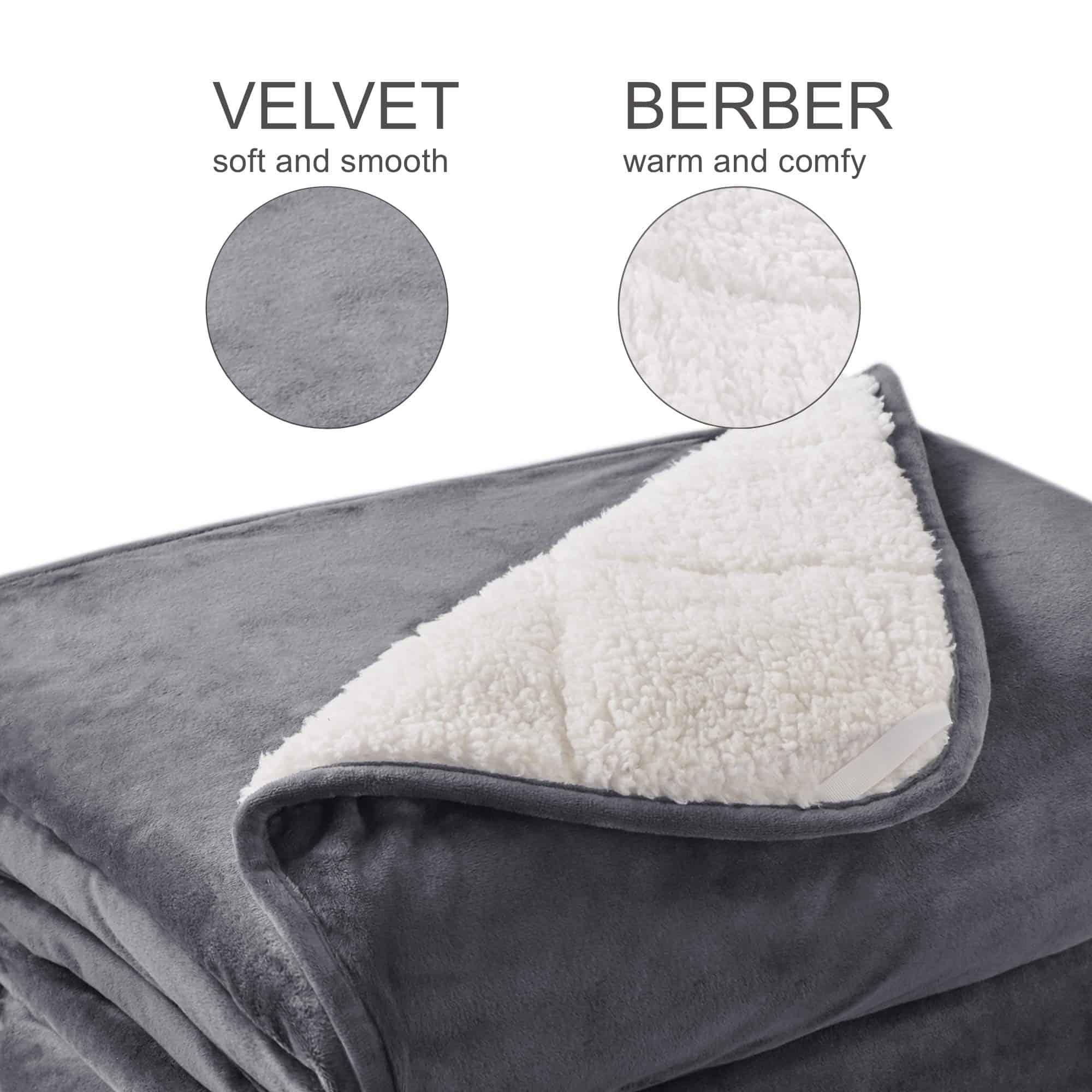 Mantas Pesadas de Sherpa suave de Degrees of Comfort de 10 - Imagen 7