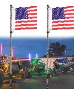 Luces de látigo LED de 4 pies, Moso LED 2 Pcs Luces de