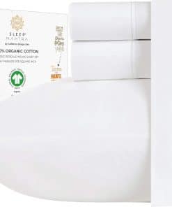 Juego de sábanas twin de algodón orgánico premium Sleep