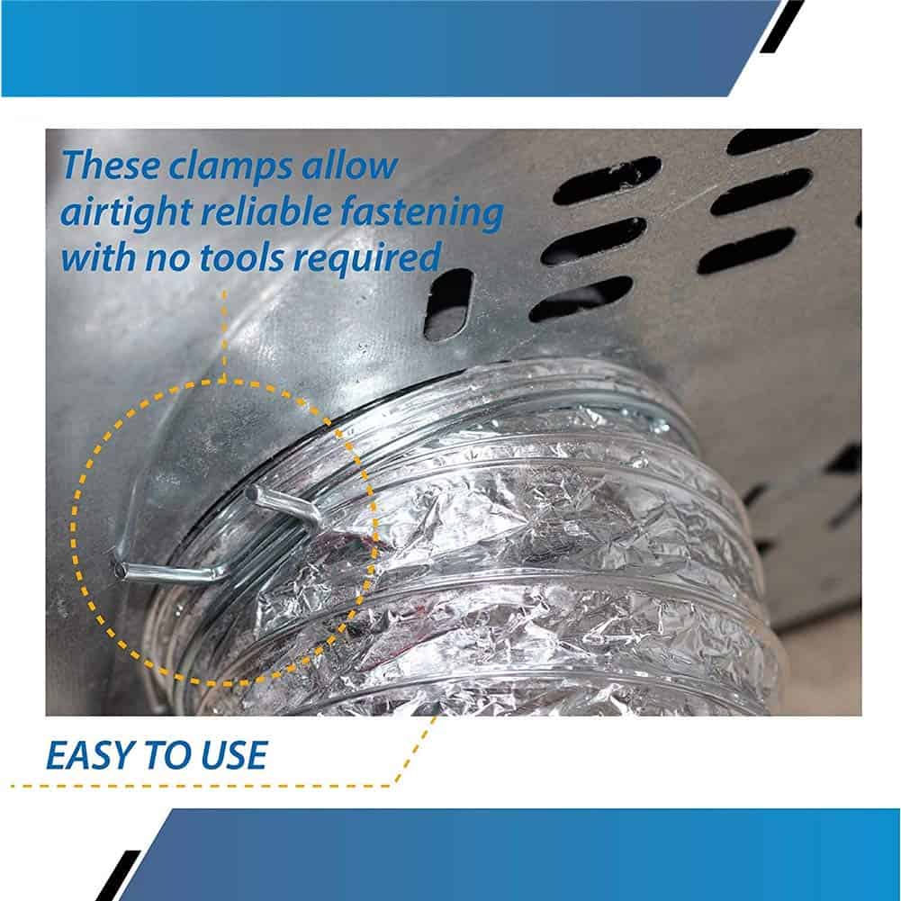 Abrazadera de tensión para ventilación de secadora - - Imagen 6