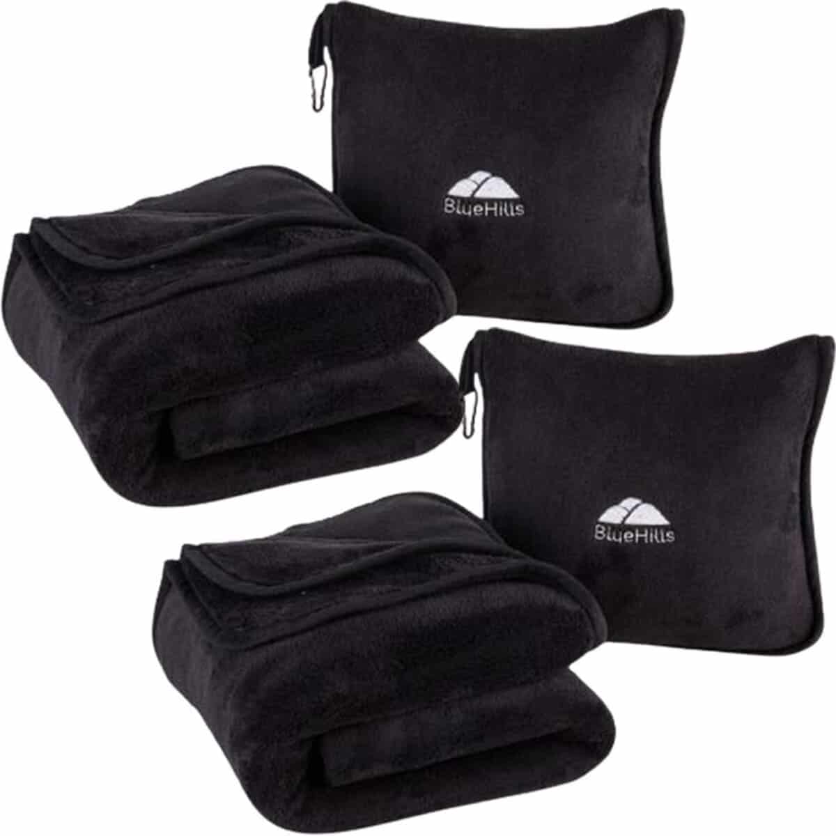 Cobija de viaje premium BlueHills de 2 paquetes para dos