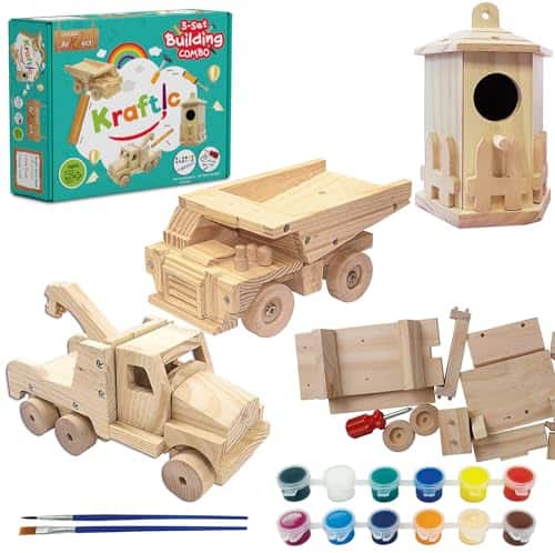 Kit de Carpintería Kraftic para Niños y Adultos, con 3