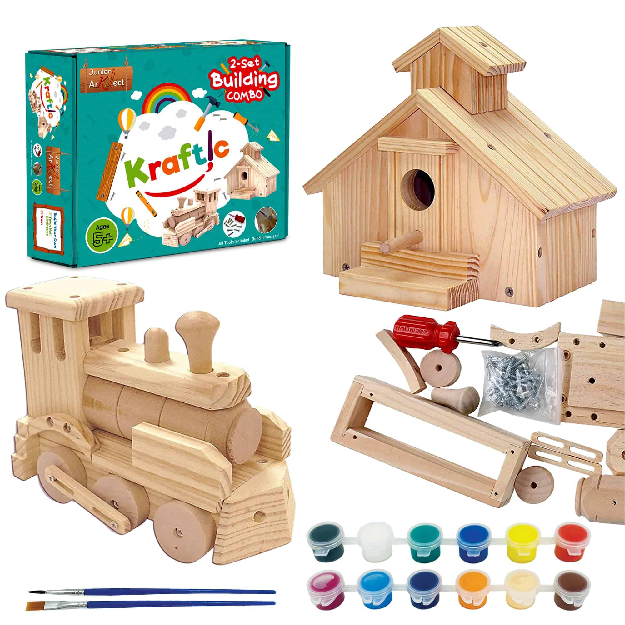 Kit de Carpintería Kraftic para Niños y Adultos, 2