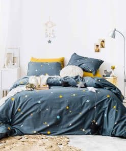 Juego de Funda Nórdica Celestial Teal Queen 100% Algodón