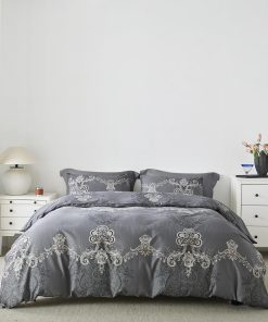 YuHeGuoJi Juego de Funda nórdica King 100% algodón egipcio