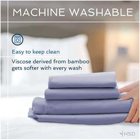 Juego de sábanas de 4 piezas Hotel Sheets -Gris Claro - Imagen 7