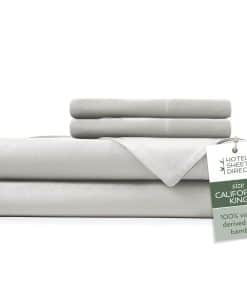 Juego de sábanas de 4 piezas Hotel Sheets -Gris Claro