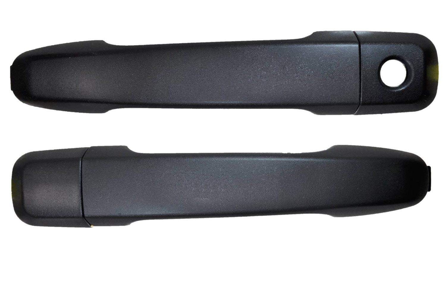 Manija de puerta exterior negra texturizada - Delantera