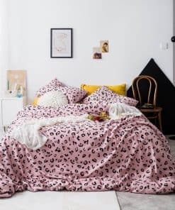 YuHeGuoJi Funda de Edredón Rosa King 100% Algodón Púrpura