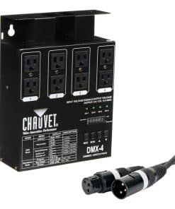 Pack de Dimmers de 4 Canales CHAUVET DJ DMX-4LED con Cable