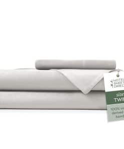 Juego de Sábanas Hotel Sheets Direct de 3 -Gris Claro